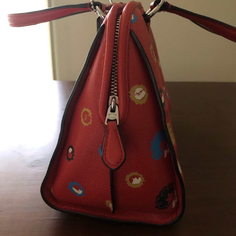Coach Floral Nolita Satchel Carmine - Picture 4 of 4